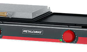 Chapa Com Prensa Grill Elétrica 910x325mm METALCUBAS MGE90