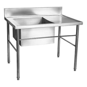 Pia Total Inox 1,00x70x90cm Cuba Lado Esquerdo PIA-100X70-CE