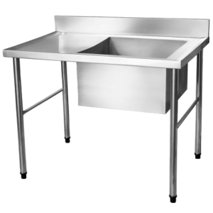 Pia Total Inox 1,00x70x90cm Cuba Lado Direito PIA-100X70-CD