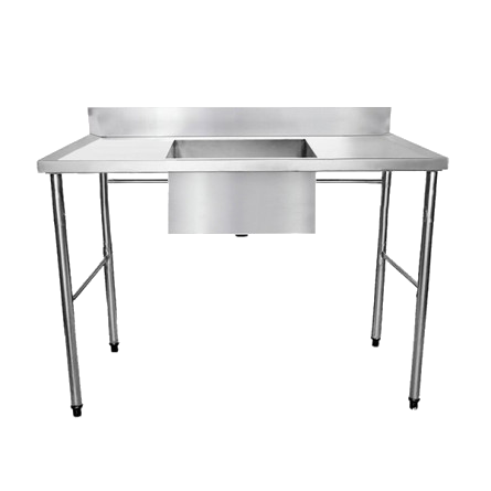 Pia Total Inox 1,20x70cm Cuba Central PIA-120X70-CC