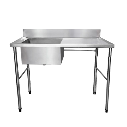 Pia Total Inox 1,20x70cm Cuba Lado Esquerdo PIA-120X70-CE