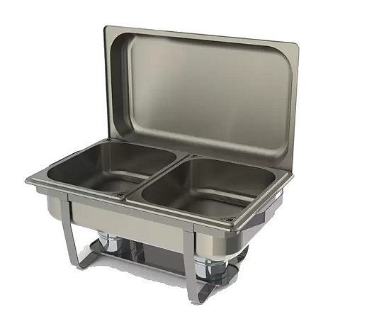 Rechaud Retangular Inox PROGÁS PR-111