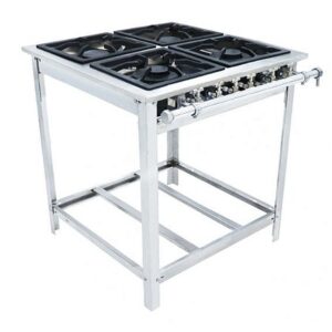 Fogão industrial inox Venâncio 4 queimadores baixa pressão EI4