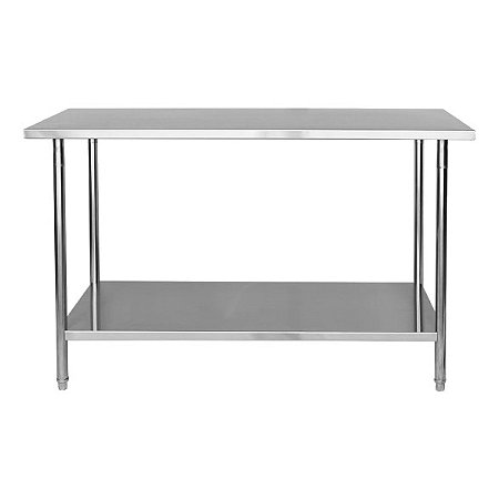 Mesa Total Inox Com Paneleiro 1.50x70 DC MESA-150X70