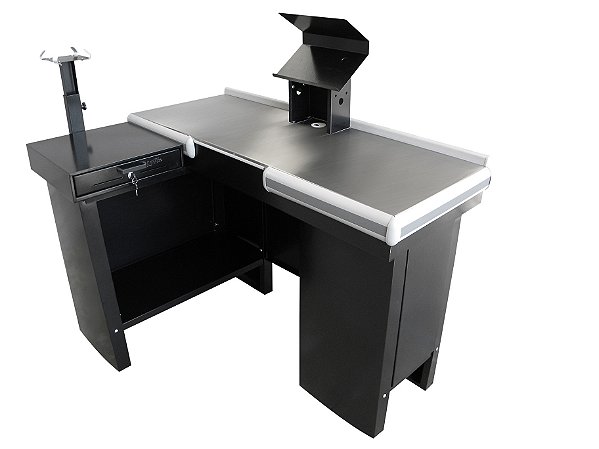 Balcão Caixa Check Out 1.30m em L INNAL BCL13