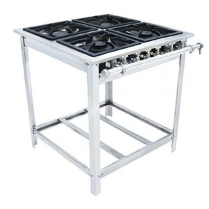 Fogão Industrial Inox Venâncio 4 Queimadores Baixa Pressão F4B-30-BP