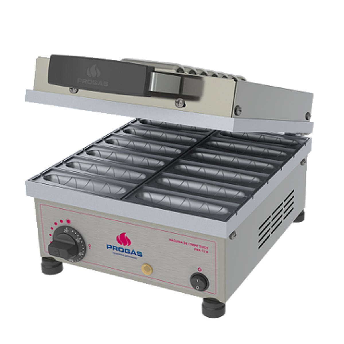 Máquina de Crepe Suíço 12 Cavidades PROGÁS PRK-12 E