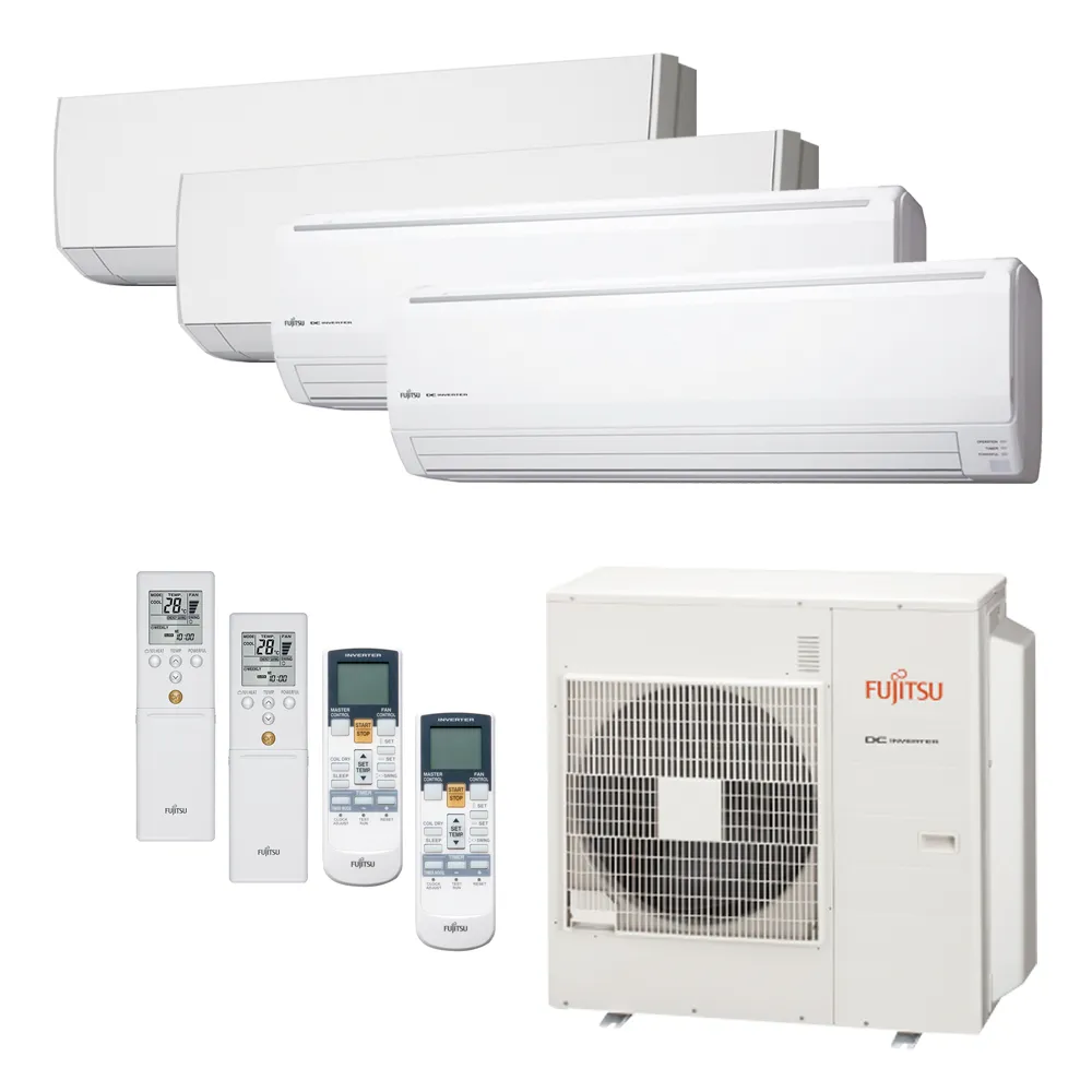 Ar Condicionado Multi-Split Fujitsu Inverter 45.000 Btu/h (2x 7.000 e 2x 18.000) Quente/Frio 220V