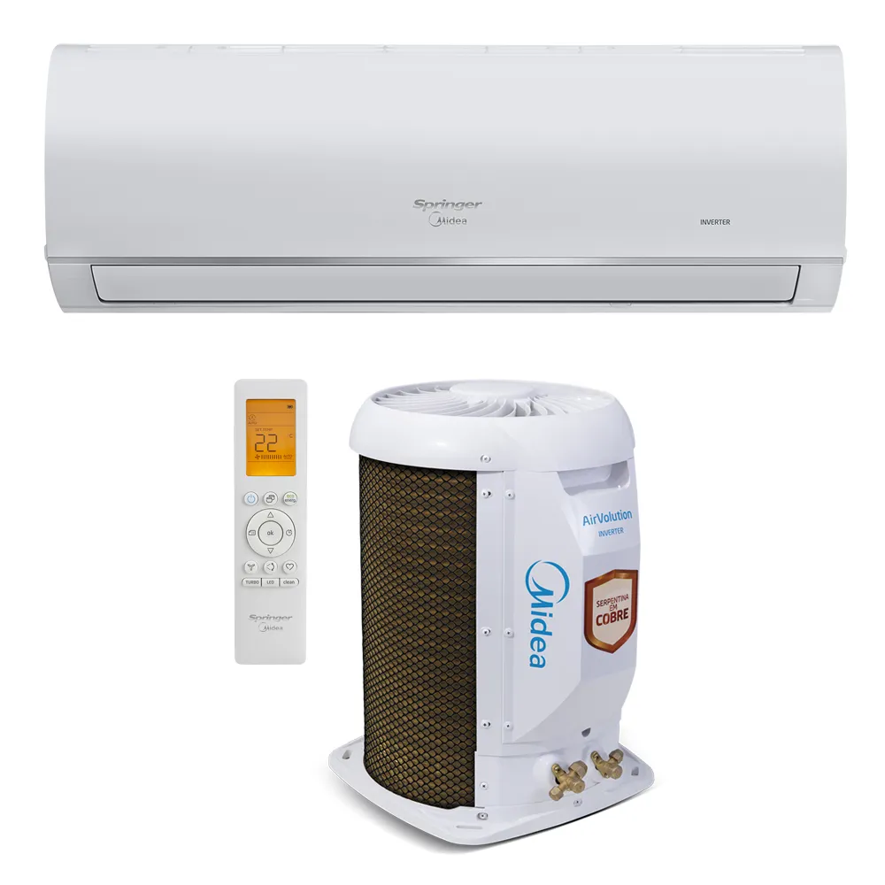 Ar Condicionado Split Hi-Wall Springer Midea AirVolution Connect Inverter 12.000 BTU/h Frio 220V