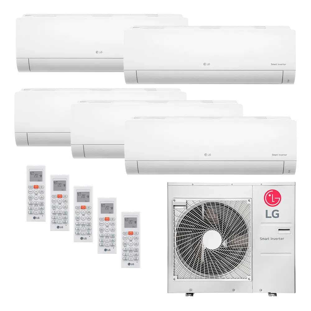 Ar Condicionado Multi-Split LG 48.000 BTU/h (4x 11.900 BTU/h e 1x 22.500 BTU/h) Quente/Frio 220V