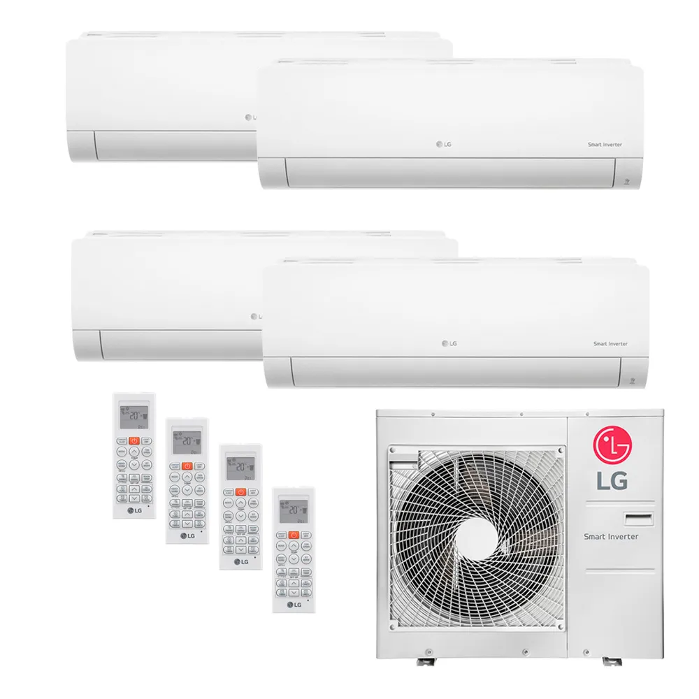 Ar Condicionado Multi-Split LG 48.000 BTU/h (1x 11.900 BTU/h 2x 17.100 BTU/h e 1x 22.500 BTU/h) Quente/Frio 220V