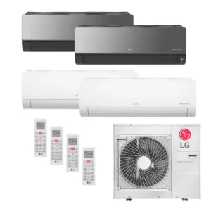 Ar Condicionado Multi-Split LG 48.000 BTU/h (2x 18.000 BTU/h e 2x Evap ArtCool 18.000 BTU/h) Quente/Frio 220V
