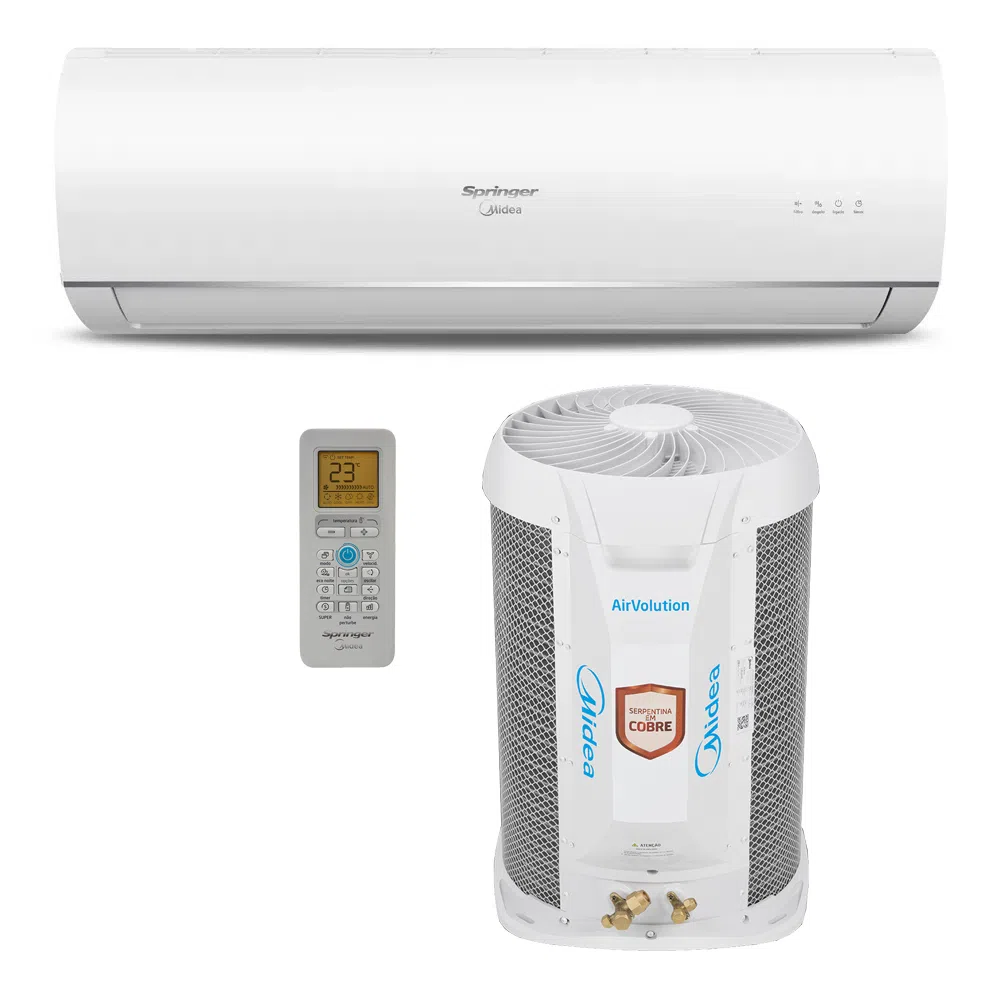 Ar Condicionado Split Hi-Wall Springer Midea AirVolution 22.000 BTU/h Quente/Frio 220v - 42TFQA22S5