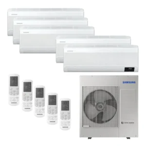 Ar Condicionado Multi-Split Samsung Wind Free Inverter 34.000 BTU/h (3x 9.000 e 2x 12.000) Quente/Frio 220v