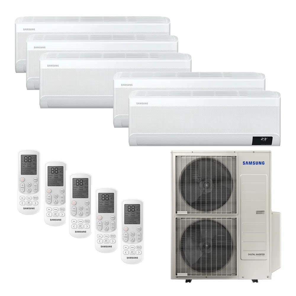 Ar Condicionado Multi-Split Samsung Wind Free Inverter 48.000 BTU/h (5x 9.000) Quente/Frio 220v