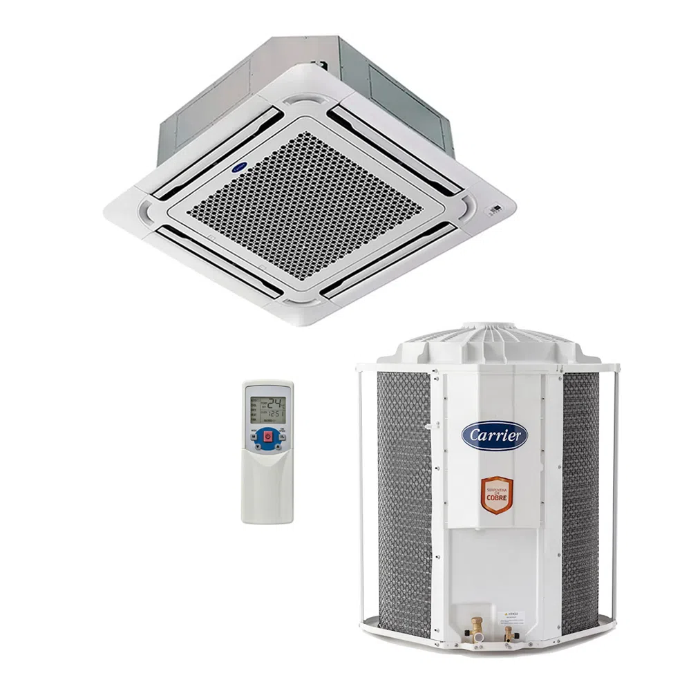 Ar Condicionado Cassete Carrier Inverter 57.000 BTU/h Quente/Frio 220v - 40KVQB60C5